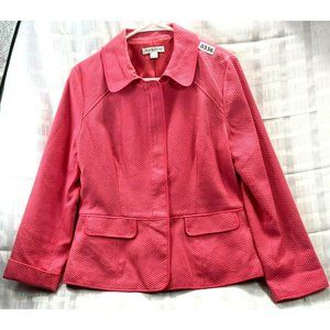 PENDLETON, Women BLAZER, long sleeve, SIZE 14, COLOR PINK